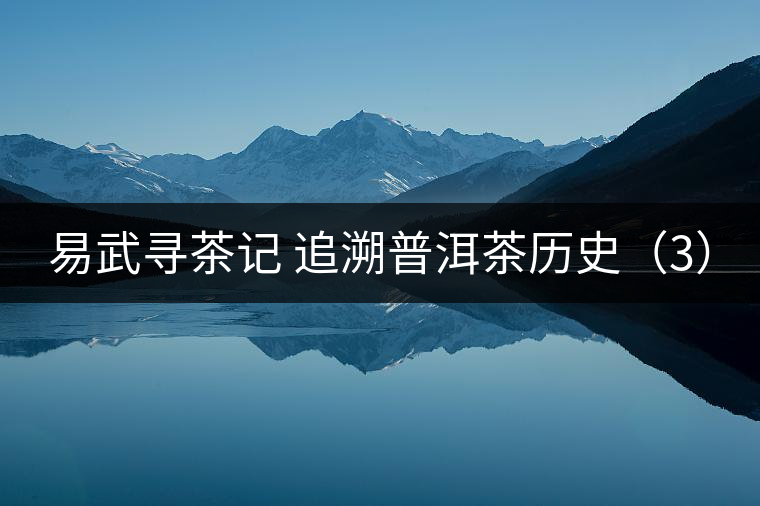 易武尋茶記 追溯普洱茶歷史（3）