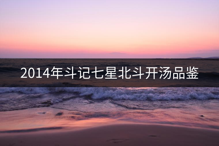 2014年斗記七星北斗開湯品鑒
