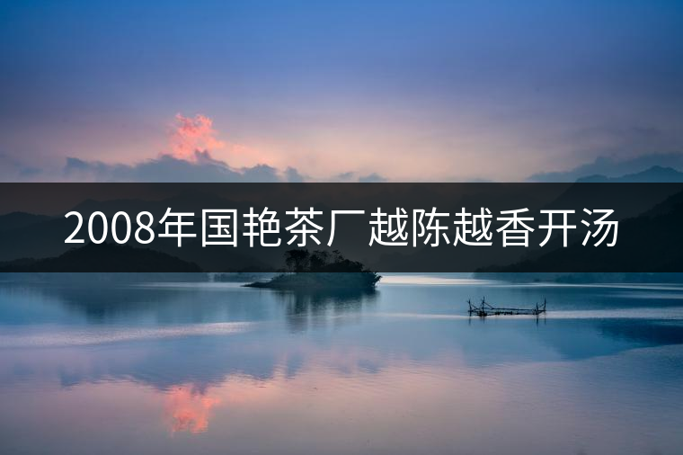 2008年國艷茶廠越陳越香開湯 2008年國艷茶廠越陳越香開湯