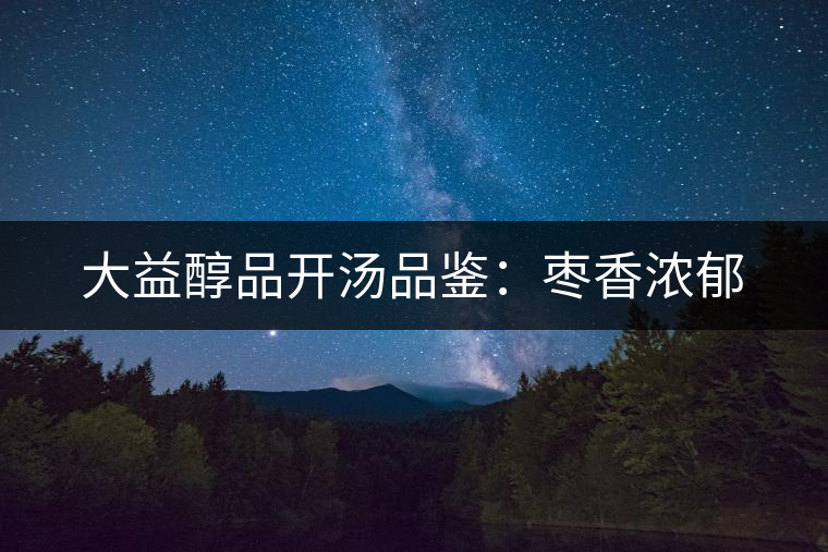 大益醇品開(kāi)湯品鑒：棗香濃郁