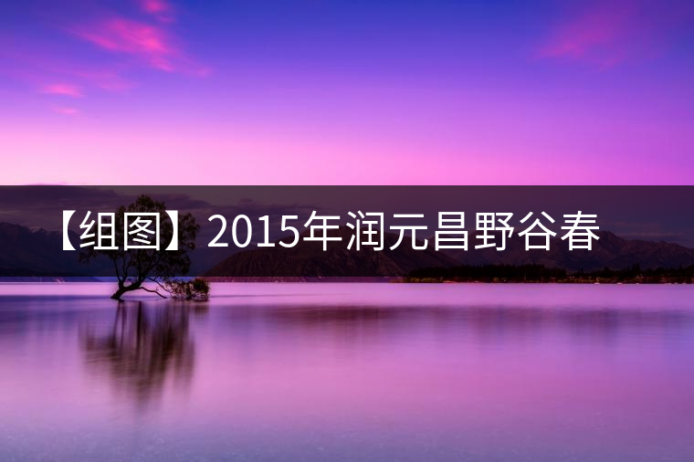 【組圖】2015年潤(rùn)元昌野谷春香開湯 【組圖】2015年潤(rùn)元昌野谷春香開湯
