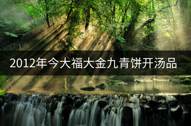 2012年今大福大金九青餅開(kāi)湯品鑒 2012年今大福大金九青餅開(kāi)湯品鑒