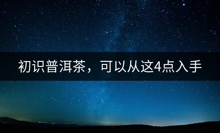 初識普洱茶，可以從這4點(diǎn)入手