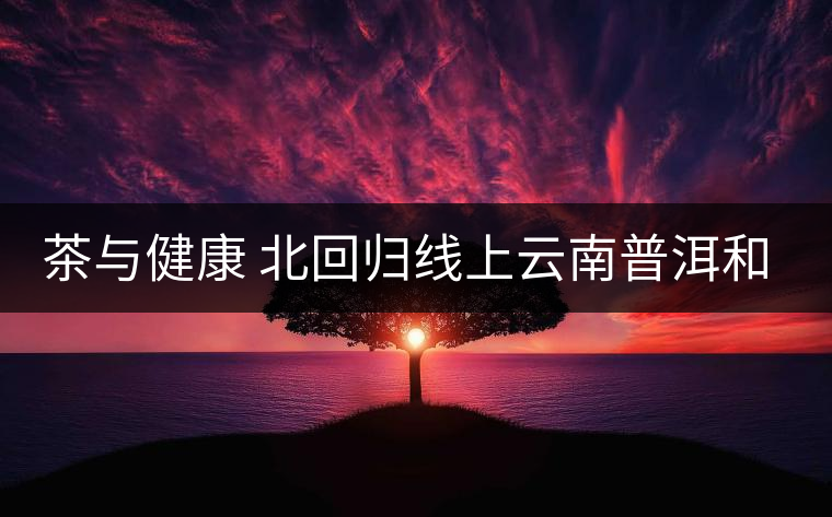 茶與健康 北回歸線上云南普洱和臺灣因茶結(jié)緣 茶與健康 北回歸線上云南普洱和臺灣因茶結(jié)緣