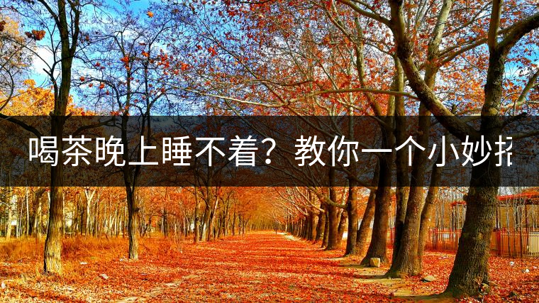 喝茶晚上睡不著？教你一個(gè)小妙招！