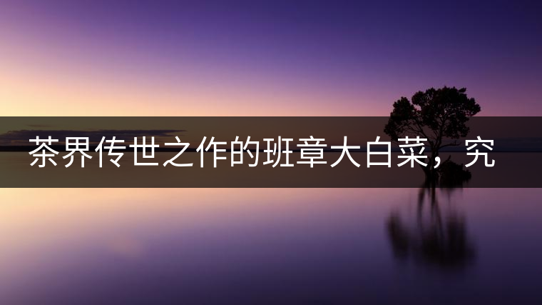 茶界傳世之作的班章大白菜，究竟有什么大來頭？