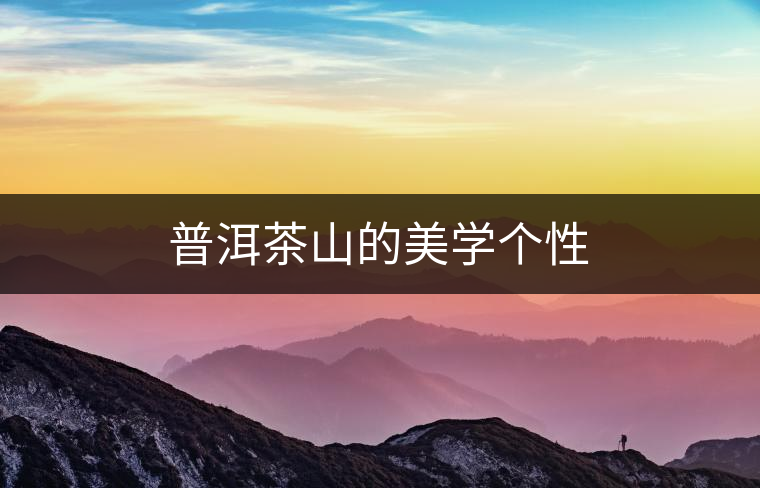 普洱茶山的美學個性