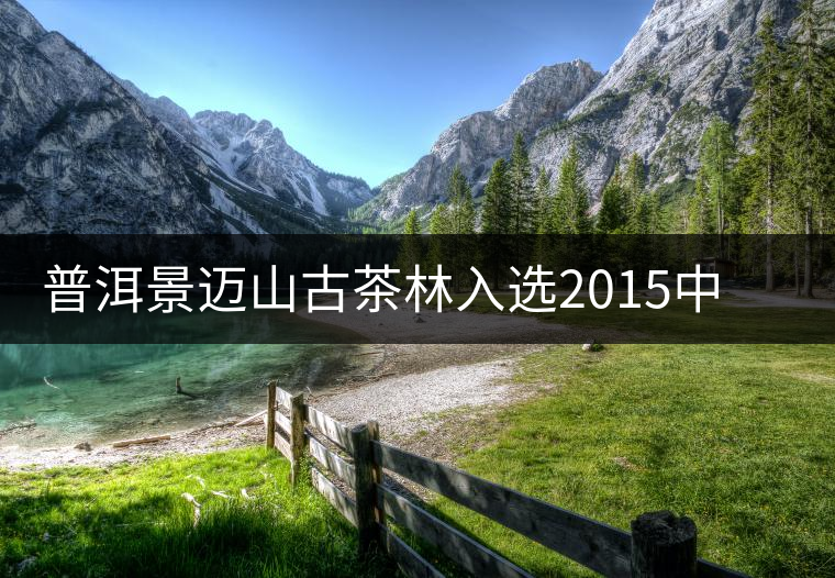 普洱景邁山古茶林入選2015中國最具價(jià)值文化（遺產(chǎn)）旅游景區(qū)