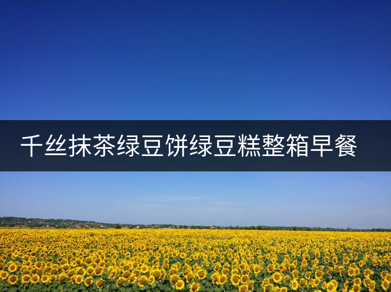 千絲抹茶綠豆餅綠豆糕整箱早餐面包小吃休閑食品全國(guó)小吃網(wǎng)紅零食 千絲抹茶綠豆餅綠豆糕整箱早餐面包小吃休閑食品全國(guó)小吃網(wǎng)紅零食