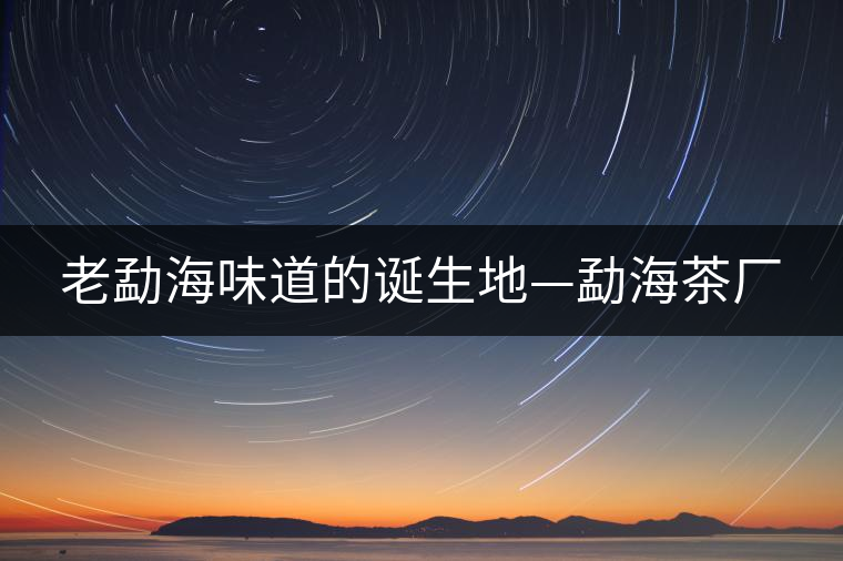 老勐海味道的誕生地—勐海茶廠 老勐海味道的誕生地—勐海茶廠