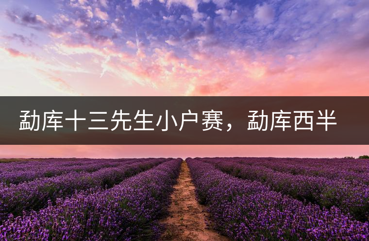 勐庫十三先生小戶賽，勐庫西半山的名寨