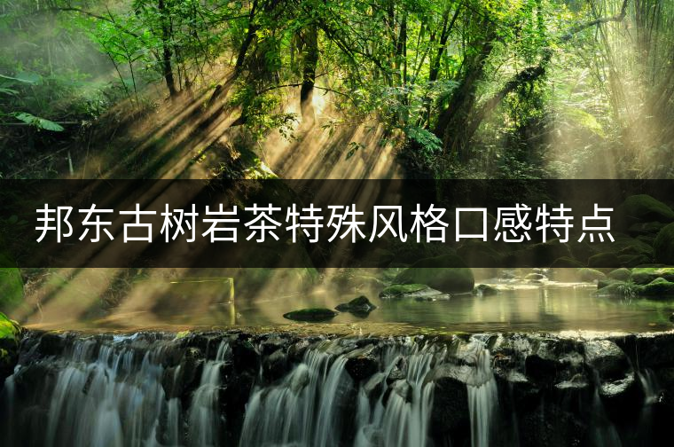 邦東古樹巖茶特殊風(fēng)格口感特點的原因 邦東古樹巖茶特殊風(fēng)格口感特點的原因