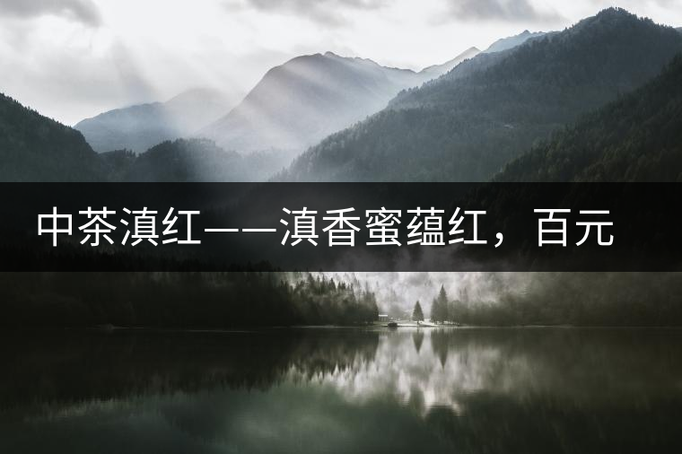 中茶滇紅——滇香蜜蘊(yùn)紅，百元級口糧好茶