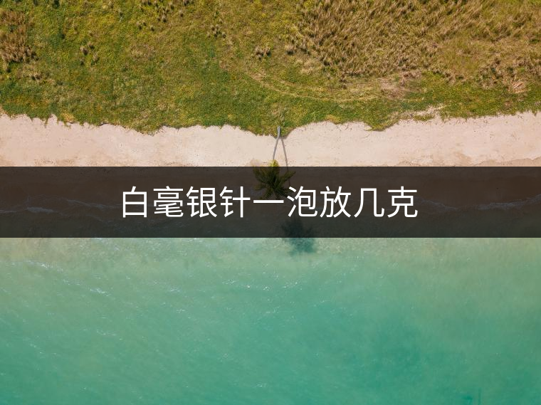 白毫銀針一泡放幾克 白毫銀針一泡放幾克