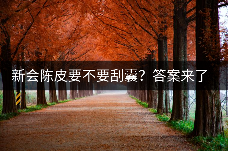 新會陳皮要不要刮囊？答案來了~