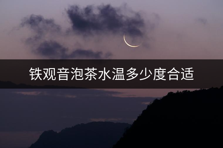 鐵觀音泡茶水溫多少度合適 鐵觀音泡茶水溫多少度合適