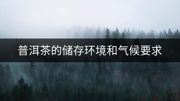 普洱茶的儲(chǔ)存環(huán)境和氣候要求