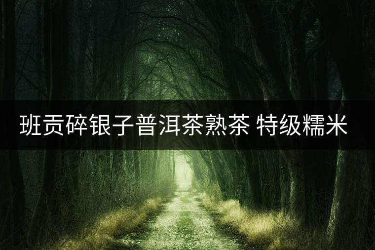 班貢碎銀子普洱茶熟茶 特級糯米香茶化石茶葉正宗糯香黑茶云南8年