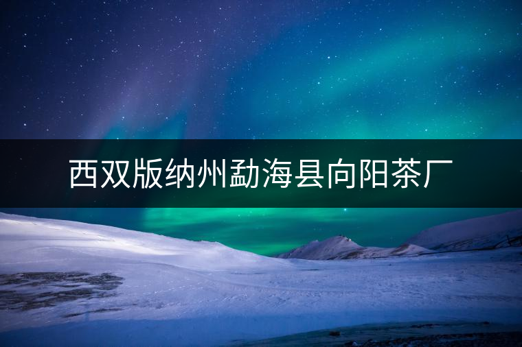 西雙版納州勐?？h向陽茶廠