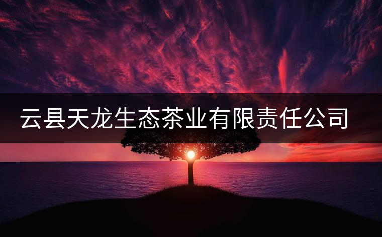 云縣天龍生態(tài)茶業(yè)有限責(zé)任公司簡(jiǎn)介 云縣天龍生態(tài)茶業(yè)有限責(zé)任公司簡(jiǎn)介