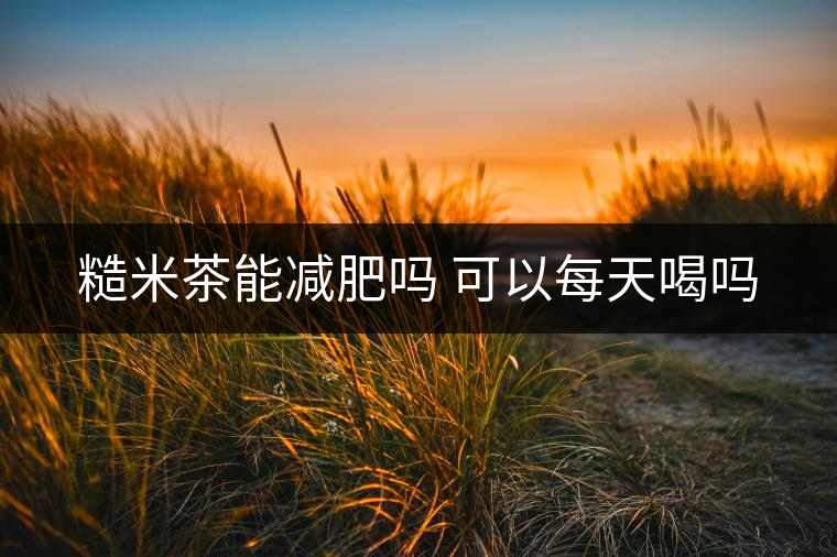 糙米茶能減肥嗎 可以每天喝嗎 糙米茶能減肥嗎 可以每天喝嗎