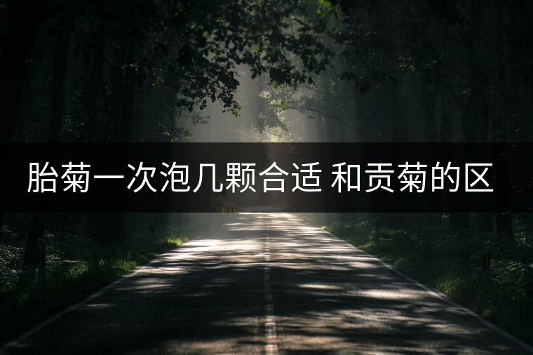 胎菊一次泡幾顆合適 和貢菊的區(qū)別