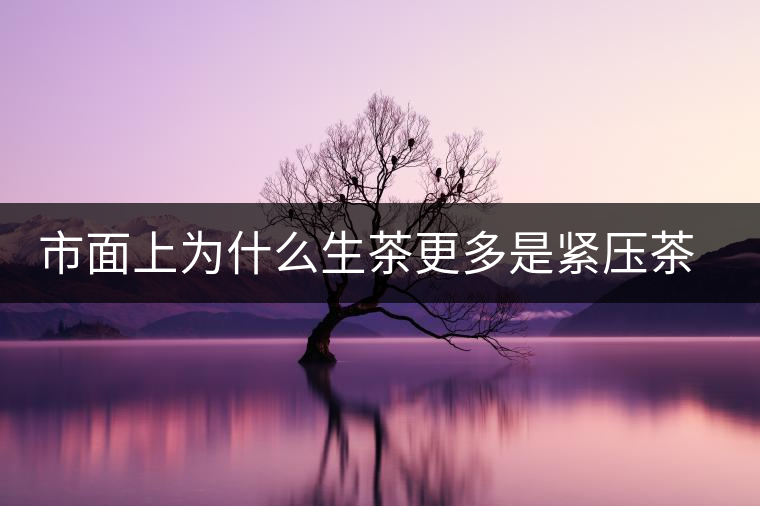 市面上為什么生茶更多是緊壓茶而非散茶？