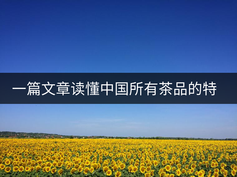 一篇文章讀懂中國所有茶品的特點(diǎn)特色