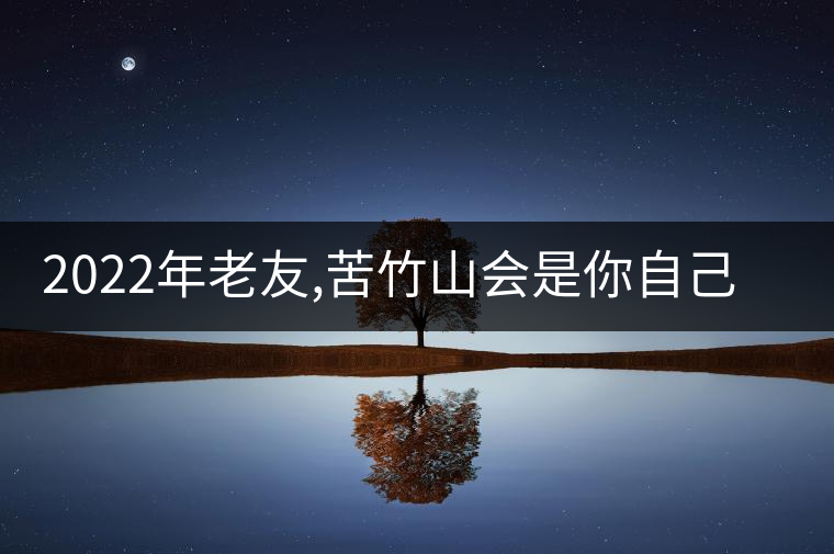 2022年老友,苦竹山會(huì)是你自己的標(biāo)桿茶嗎? 2022年老友,苦竹山會(huì)是你自己的標(biāo)桿茶嗎?