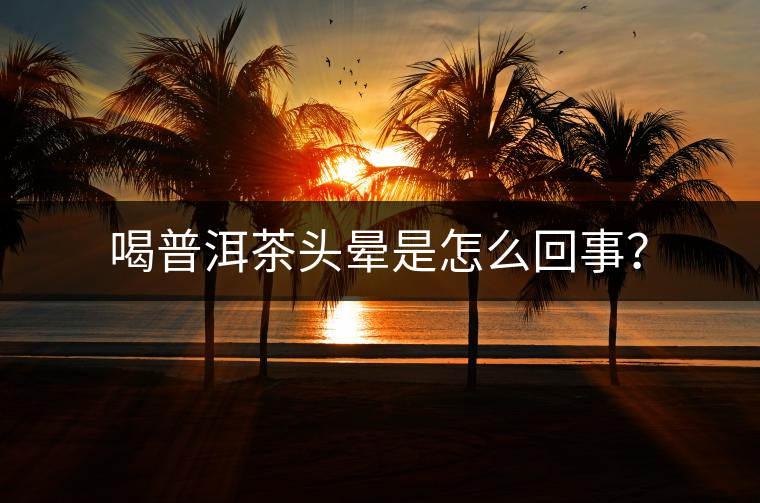 喝普洱茶頭暈是怎么回事？