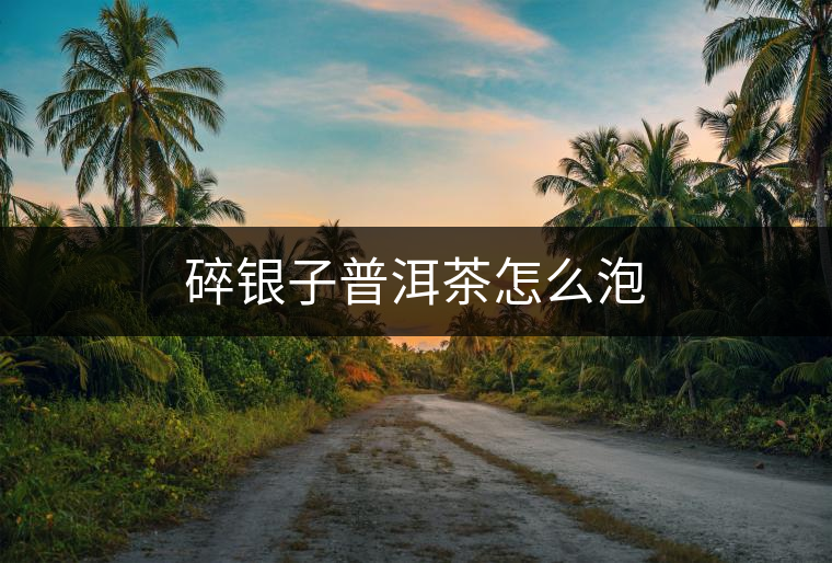 碎銀子普洱茶怎么泡 碎銀子普洱茶怎么泡