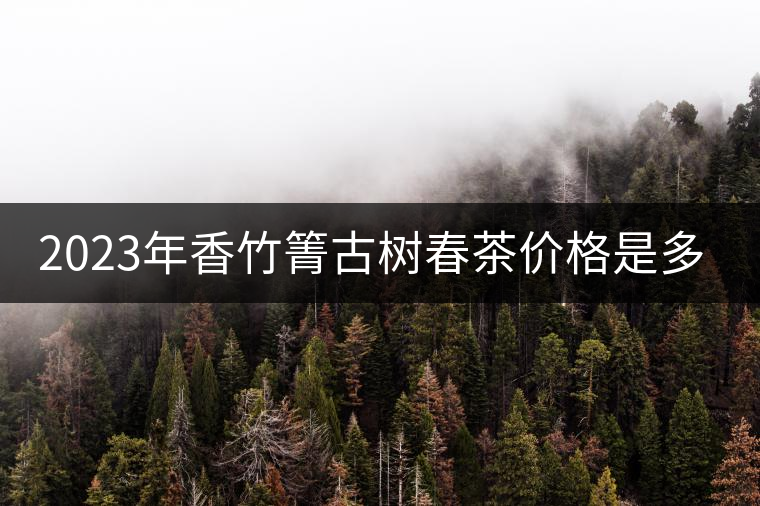 2023年香竹箐古樹春茶價格是多少？