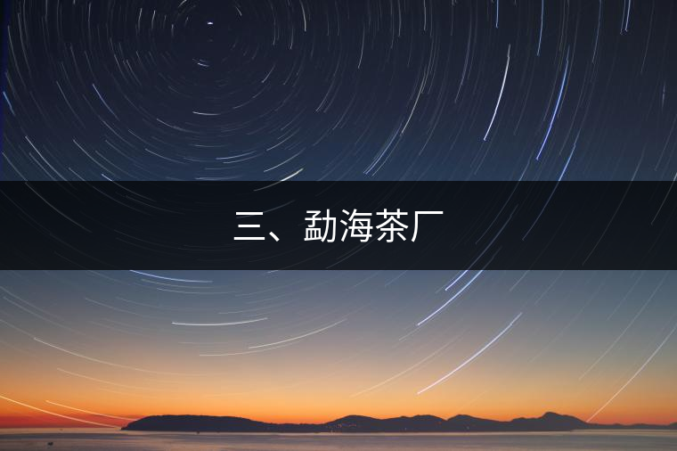 三、勐海茶廠