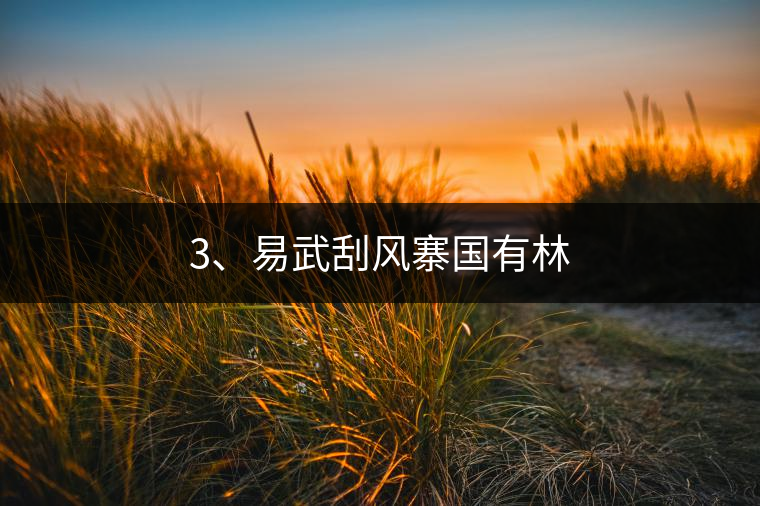 3、易武刮風(fēng)寨國(guó)有林